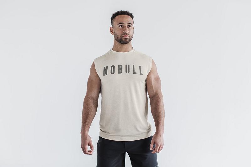 Men's Nobull Sleeveless Tee (CLASSIC Colors) Tanks Grey | SG N2558W